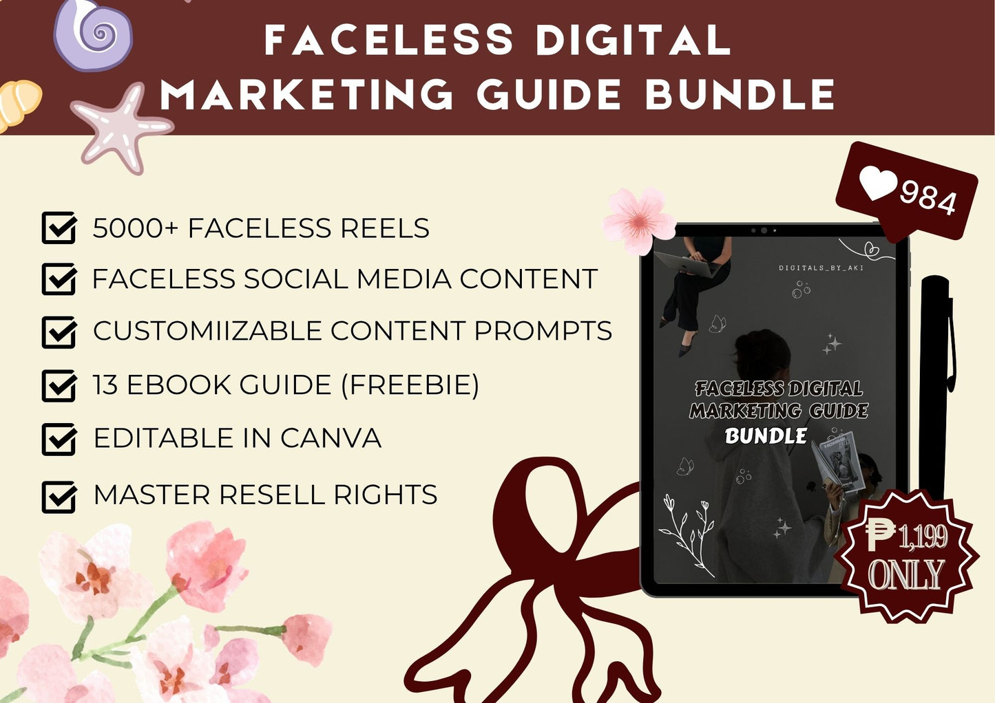 Faceless Marketing Bundle | 5k Faceless Marketing Reels with Freebies